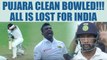 India vs SL 1st test , 3rd day : Cheteshwar Pujara clean bowled by Gamage, all is lost for host