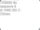 ONE MultimediaPC AMD Bulldozer FX6300 6x 350 GHz Hexacore  8 GB DDR3RAM  1000 GB