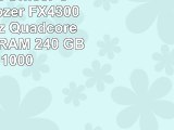 ONE Silent OfficePC AMD Bulldozer FX4300 4x 380 GHz Quadcore  8 GB DDR3RAM  240 GB