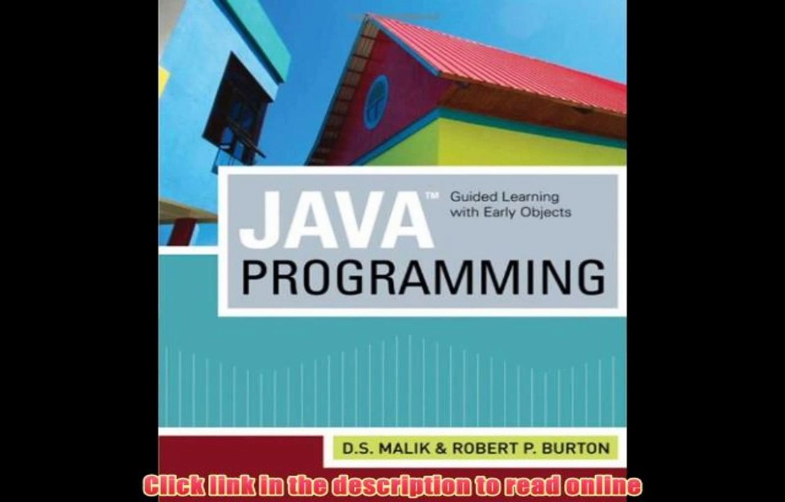 Download Java Programming: Guided Learning with Early Objects: From Problem Analysis to Program Design PDF Online