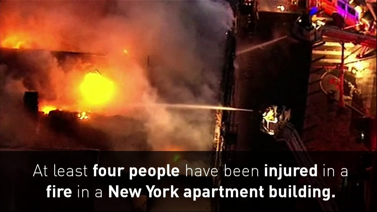 Four injured in NYC apartment building fire