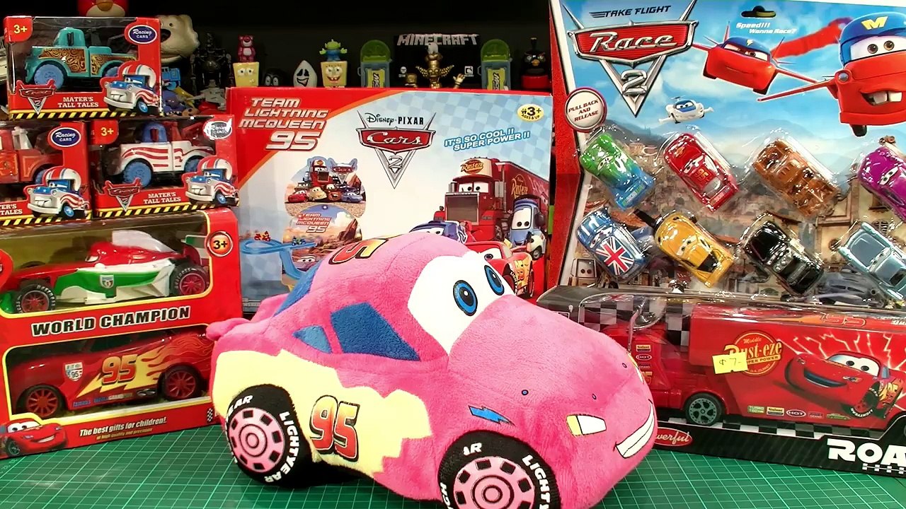 Cars 2 Lightning McQueen Dark Side Knock Off Toys Ep1 Car Wrecking Smashing Crashing Trashing