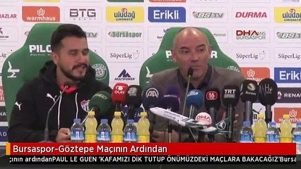 Bursaspor-Göztepe Maçının Ardından