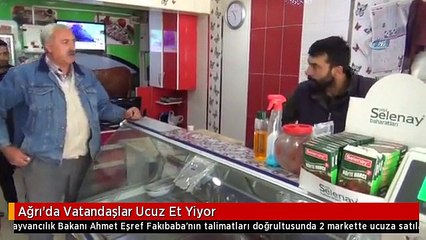 Ağrı'da Vatandaşlar Ucuz Et Yiyor
