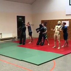 Wrestle training with dummies