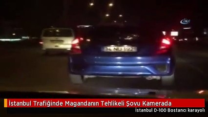 İstanbul Trafiğinde Magandanın Tehlikeli Şovu Kamerada