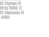 Kiebel 184722 Multimedia PC  AMD Ryzen 5 1400 4x 32 GHz  8GB DDR4  1TB  AMD