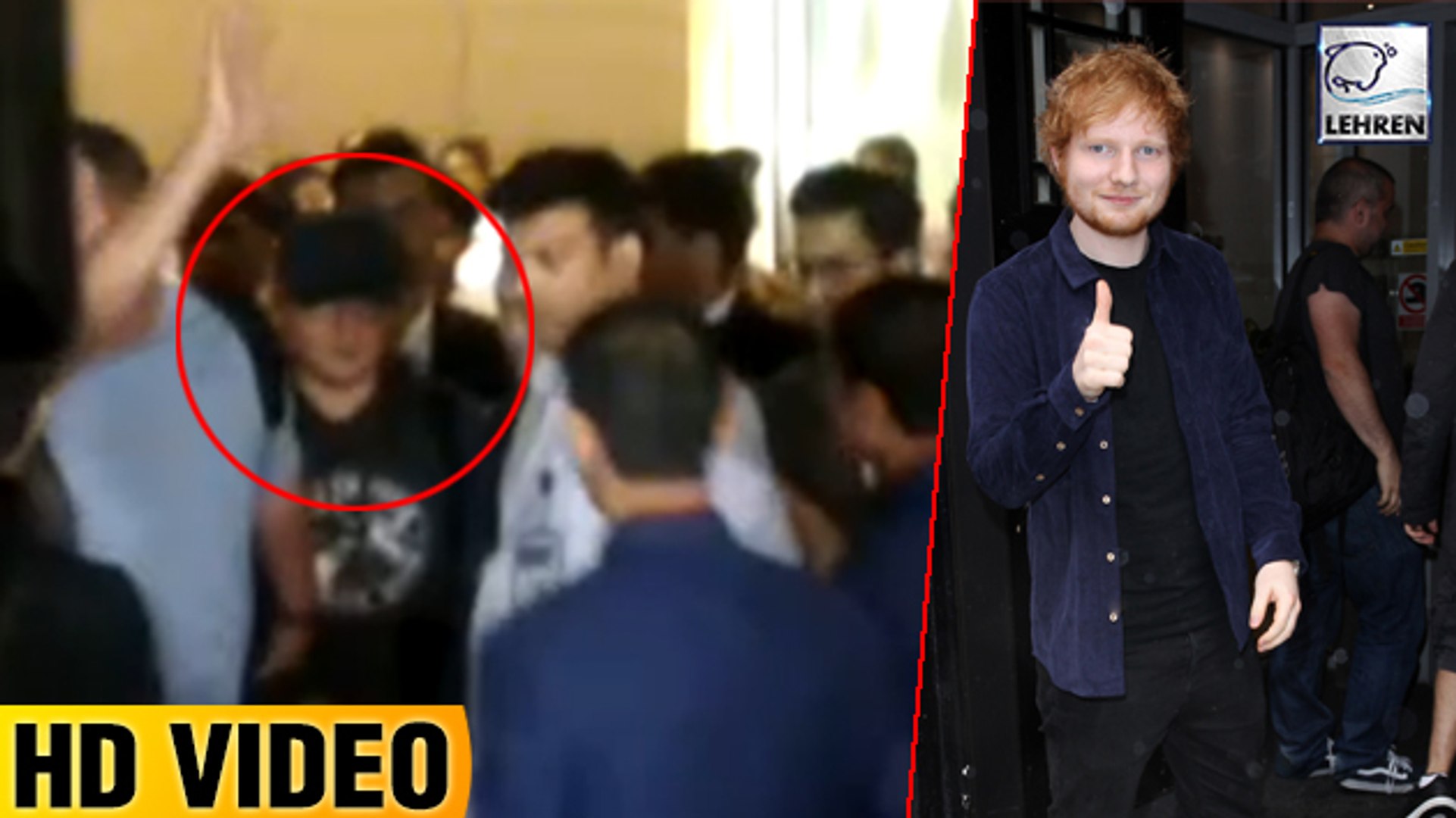 Shape of You Singer Ed Sheeran Arrives In Mumbai FULL VIDEO