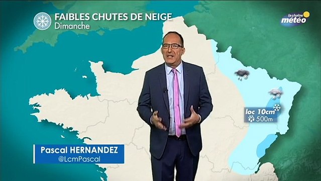 Météo dimanche : de la neige sur l'Est de la France