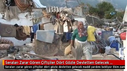 Seraları Zarar Gören Çiftçiler Dört Gözle Devletten Gelecek Maddi Yardımı Bekliyor