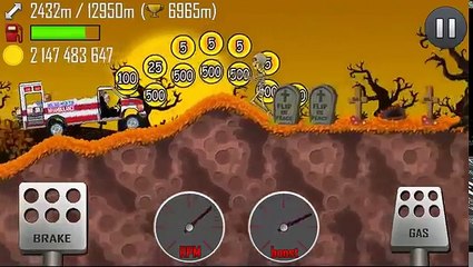 Hill Climb Racing - Ambulance 10881m on Haunted
