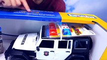 POLICE CAR BRUDER Kids toy cars Video for Kids Wrangler Rubicon BRUDER Cars for children UNPACKING-UTE8O2JE7SE