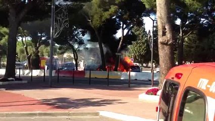 L'intervention des sapeurs-pompiers en vidéo.