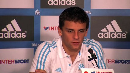 Lucas Mendes en conférence de presse ce matin à la Commanderie.