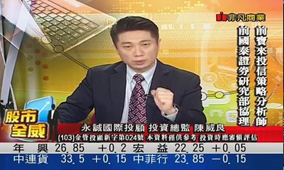 0413 陳威良的股市全威 太驚悚～績優股竟這樣崩跌，小心『三高股』回檔的後座力！