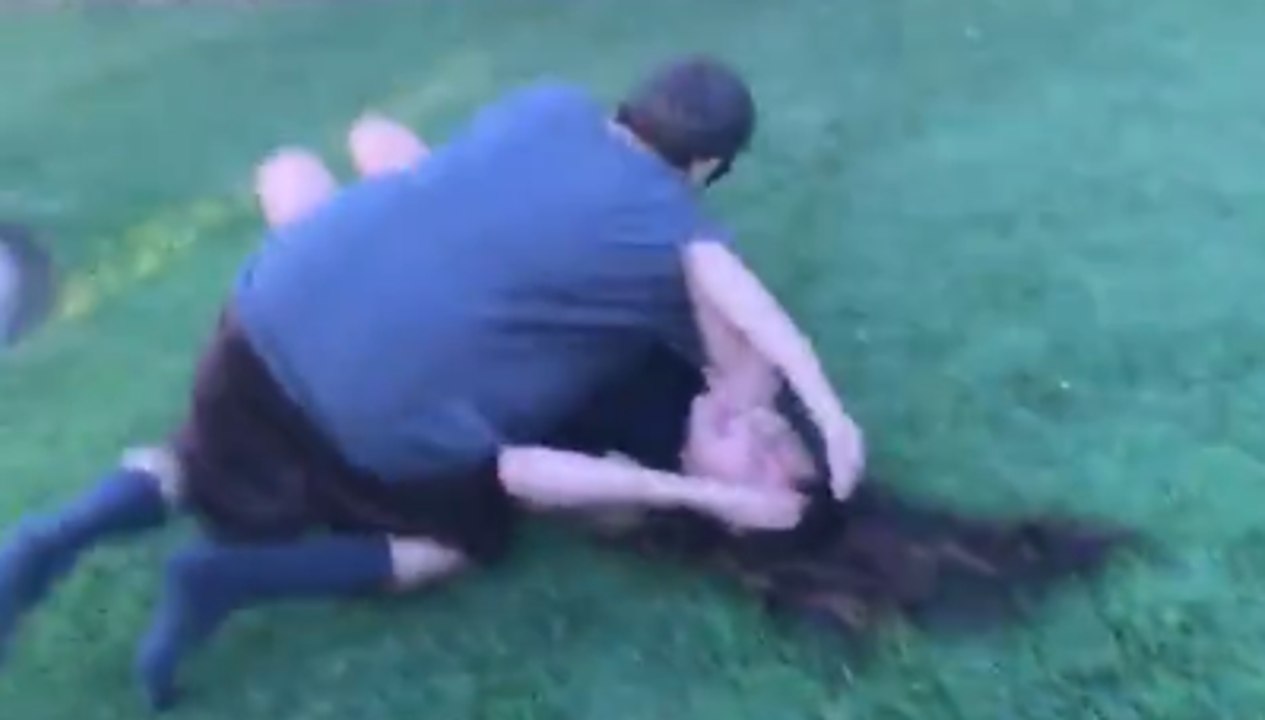 Partners Fail Cartwheel Exercise