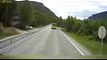 ORIGINAL Dashcam Norway - Semi truck narrowly missing kids