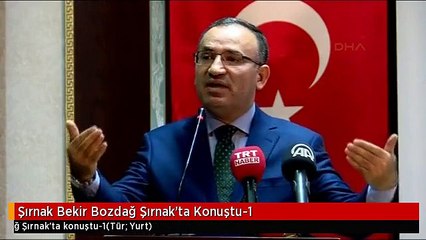 Şırnak Bekir Bozdağ Şırnak'ta Konuştu-1