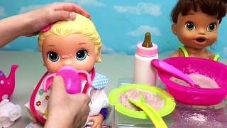 Baby Alive Messy Breakfast! Feeding and Diaper Change!
