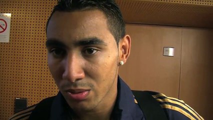 Dimitri Payet dans les couloirs du Stadium de Toulouse