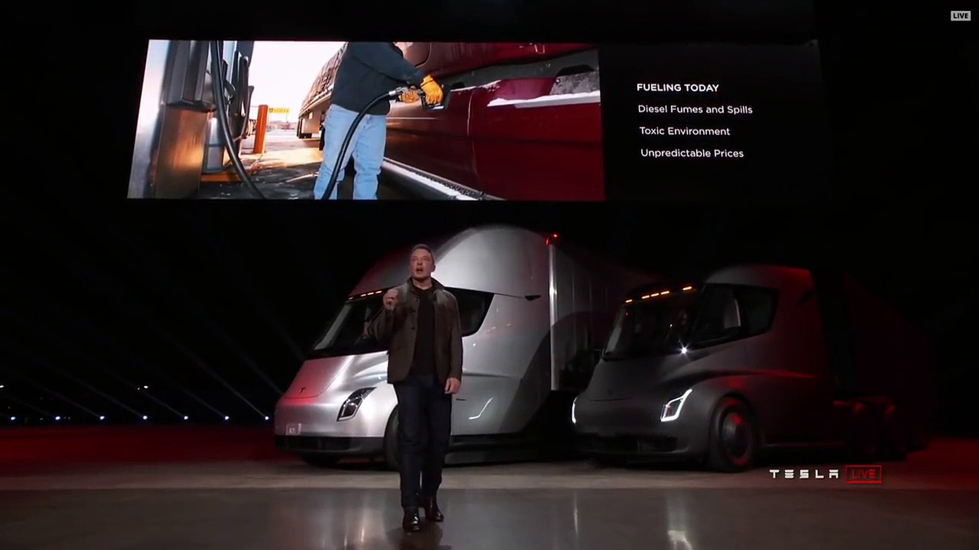 Elon Musk Unveils The Tesla Semi Truck Roadster 20 Full Event