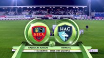 Resumé de GFC Ajaccio - HAC du 17/11/2017