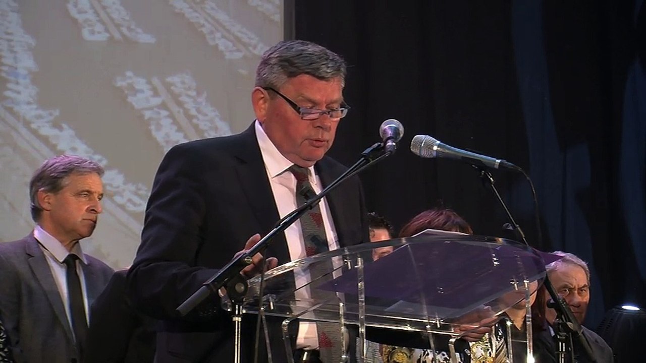 René Raimondi lors des voeux à la population hier soir