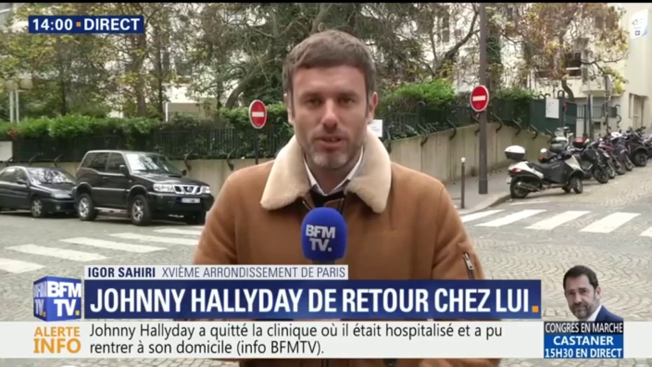 Johnny Hallyday a quitté la clinique où il était hospitalisé pour retrouver son domicile