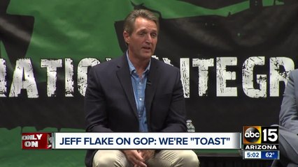Hot mic catches Sen. Flake weighing in on GOP