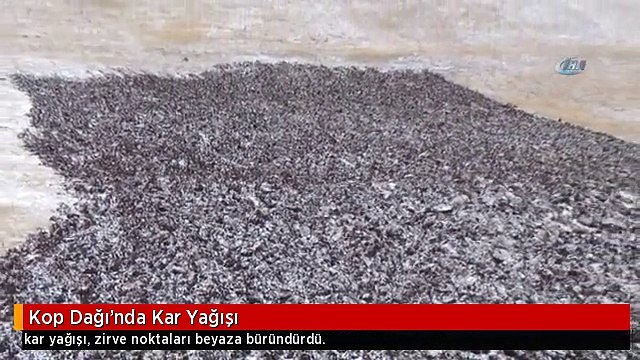 Kop Dağı'nda Kar Yağışı