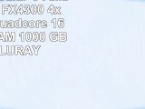 ONE MultimediaPC AMD Bulldozer FX4300 4x 380 GHz Quadcore  16 GB DDR3RAM  1000 GB