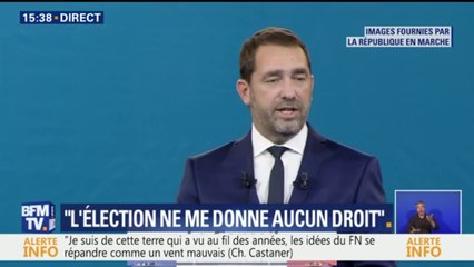 "L'élection ne me donne aucun droit, aucun privilège", déclare Christophe Castaner