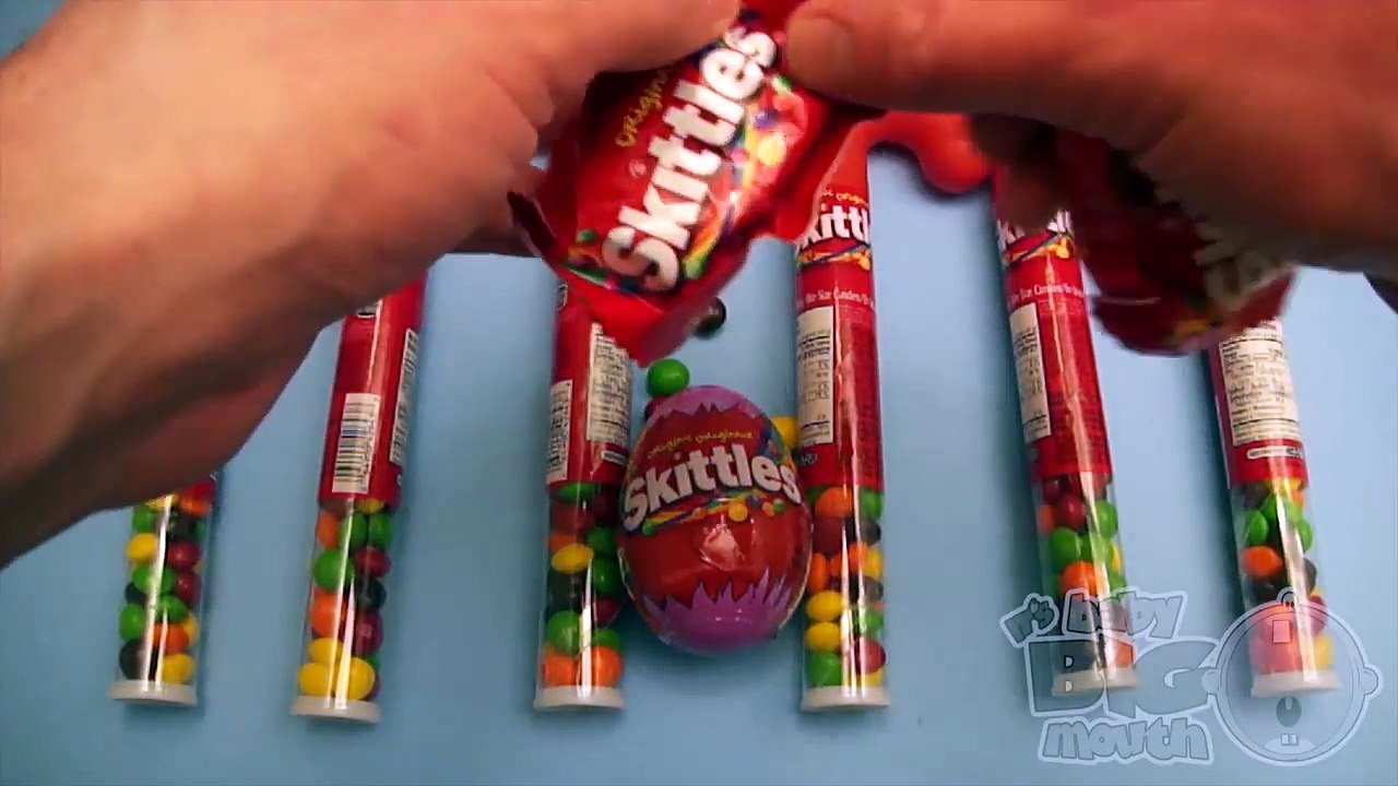 Best of Learn Colours with Surprise Eggs and a Skittles Rainbow! Over 21 Minutes of Surprises!