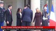 Hariri Elysee Sarayı'nda Ülkesine Döneceğini Açıkladı