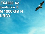 ONE MultimediaPC AMD Bulldozer FX4300 4x 380 GHz Quadcore  8 GB DDR3RAM  1000 GB