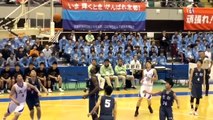 岩手国体 少年男子バスケットボール競技 決勝 石川（白）vs 京都（黒） 前半ハイライト