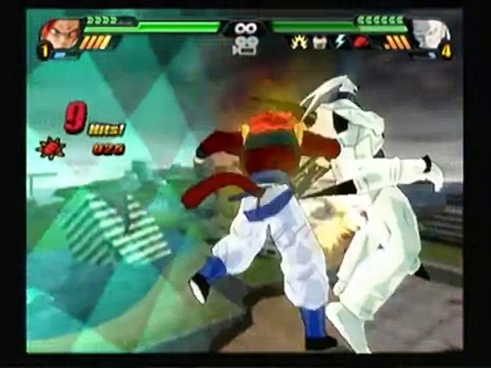 DBZ BT3-SSj4 Gogeta vs(Red Potara)Omega Shenron