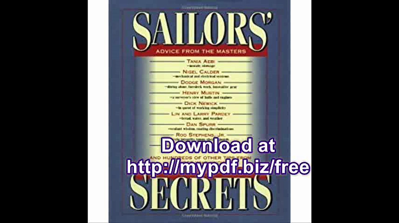 Sailors' Secrets Advice from the Masters