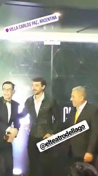 Pedro saludando a Polino - 15 de Noviembre