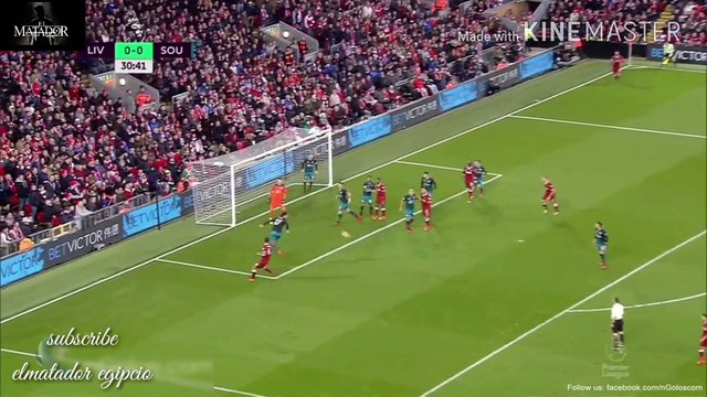هدفي محمد صلاح مع ليفربول ضد ثاوثهامبتون