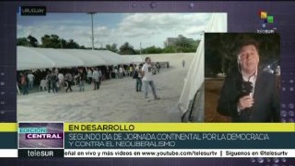 Uruguay: segundo día de la Jornada Continental por la Democracia