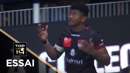 TOP 14 - Essai Jone TUVA (LOU) - Clermont - Lyon - J10 - Saison 2017/2018