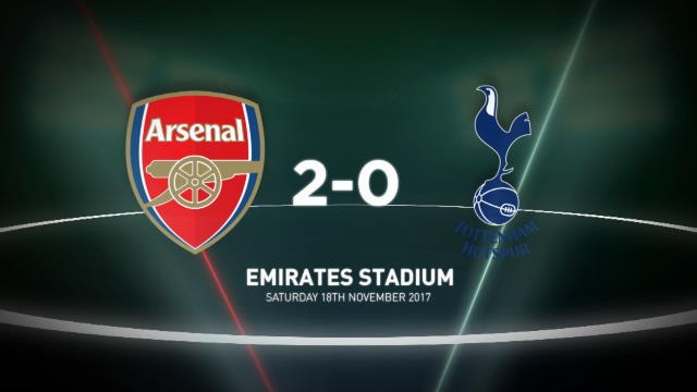Arsenal 2-0 Tottenham in words and numbers