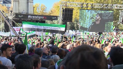 Miles de extremeños reclaman un 'Tren Digno Ya'