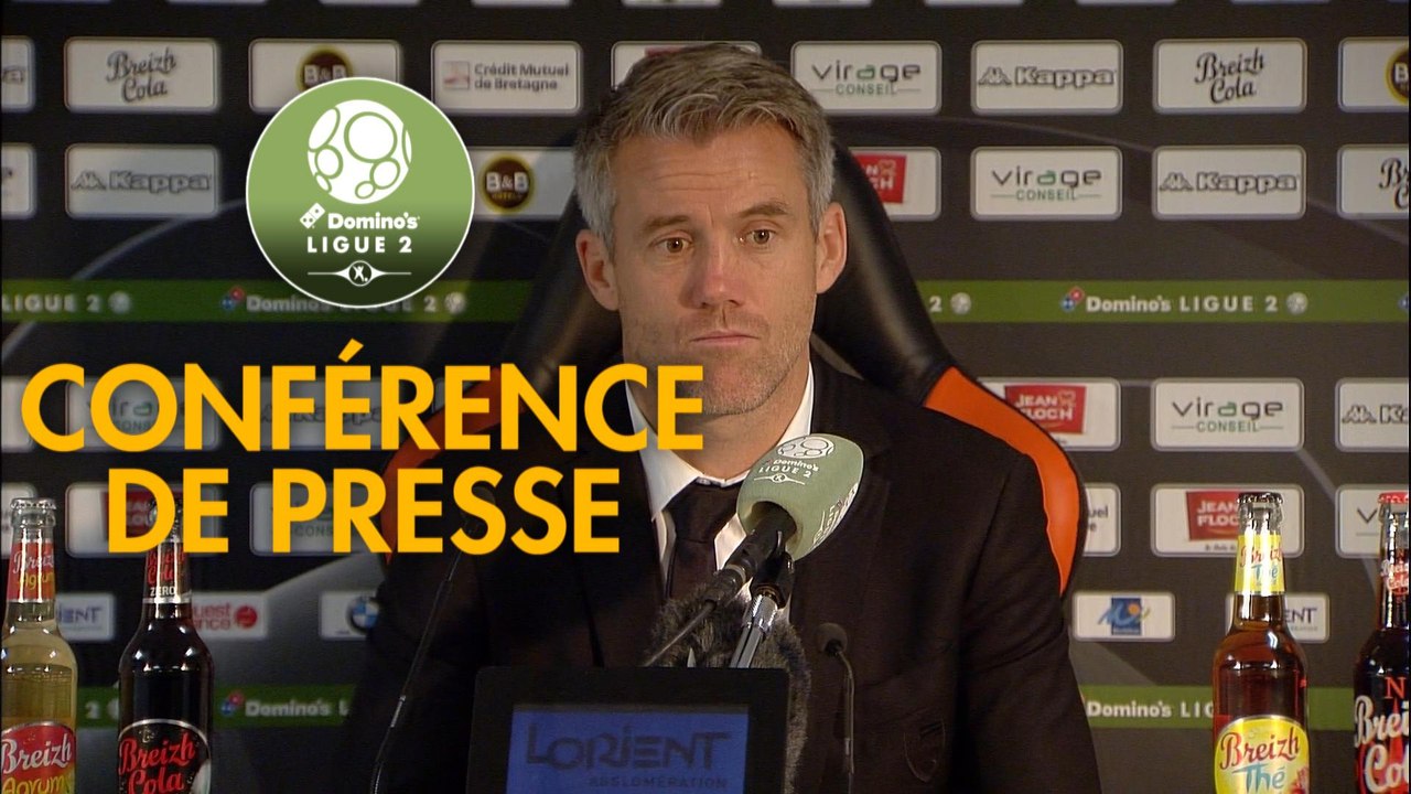 Conférence de presse FC Lorient - Stade Brestois 29 (4-2) : Mickaël LANDREAU (FCL) - Jean-Marc FURLAN (BREST) - 2017/2018