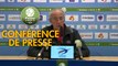 Conférence de presse Clermont Foot - AJ Auxerre (1-0) : Pascal GASTIEN (CF63) - Francis GILLOT (AJA) - 2017/2018