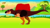 Çocuklar İçin Dinozorlarla Renk Öğrenin | Dinozorlar Çizgi Filmler