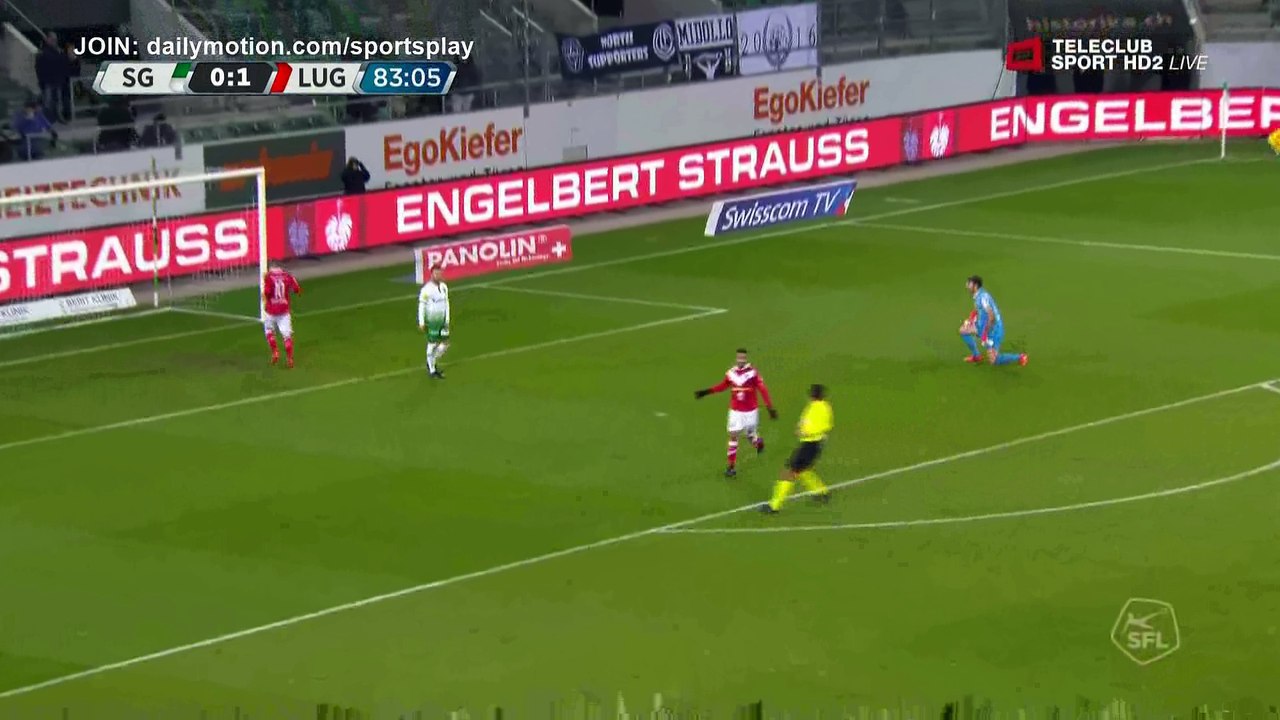 Carlinhos Goal HD - St. Gallen 0 - 2 Lugano - 18.11.2017 (Full Replay)
