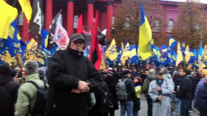 Марш украинских националистов, 14 октября 2017. Стрим и комментарии