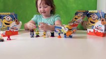 3 Киндер Сюрприз коробочки Миньоны распаковка игрушек / Kinder Surprise Minions toys